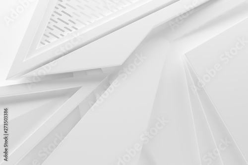 white light 3d graphics background illustration pattern. abstract blank with copy space.