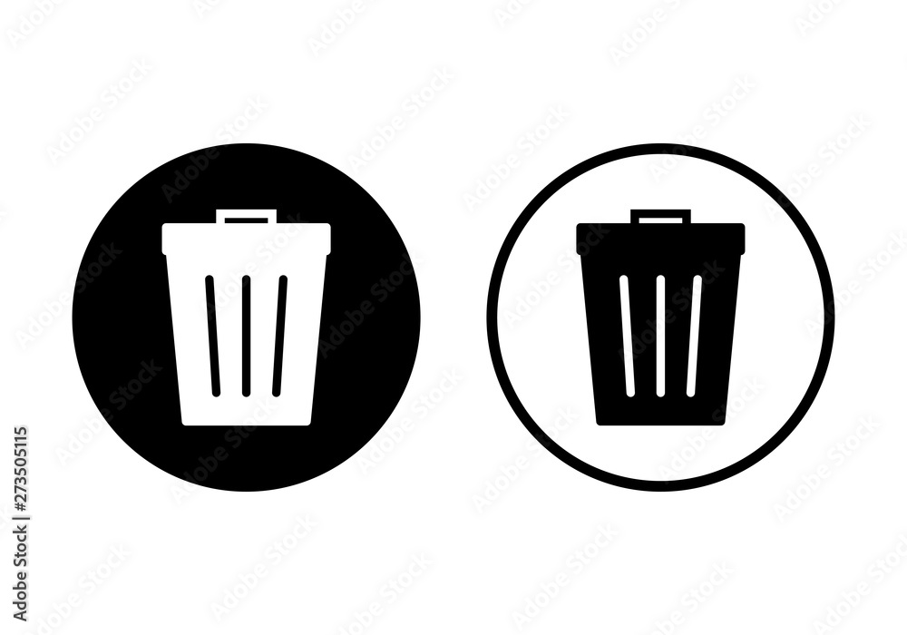Trash icon. trash can icon. Delete icon vector Trash icon. trash can icon. Delete icon vector