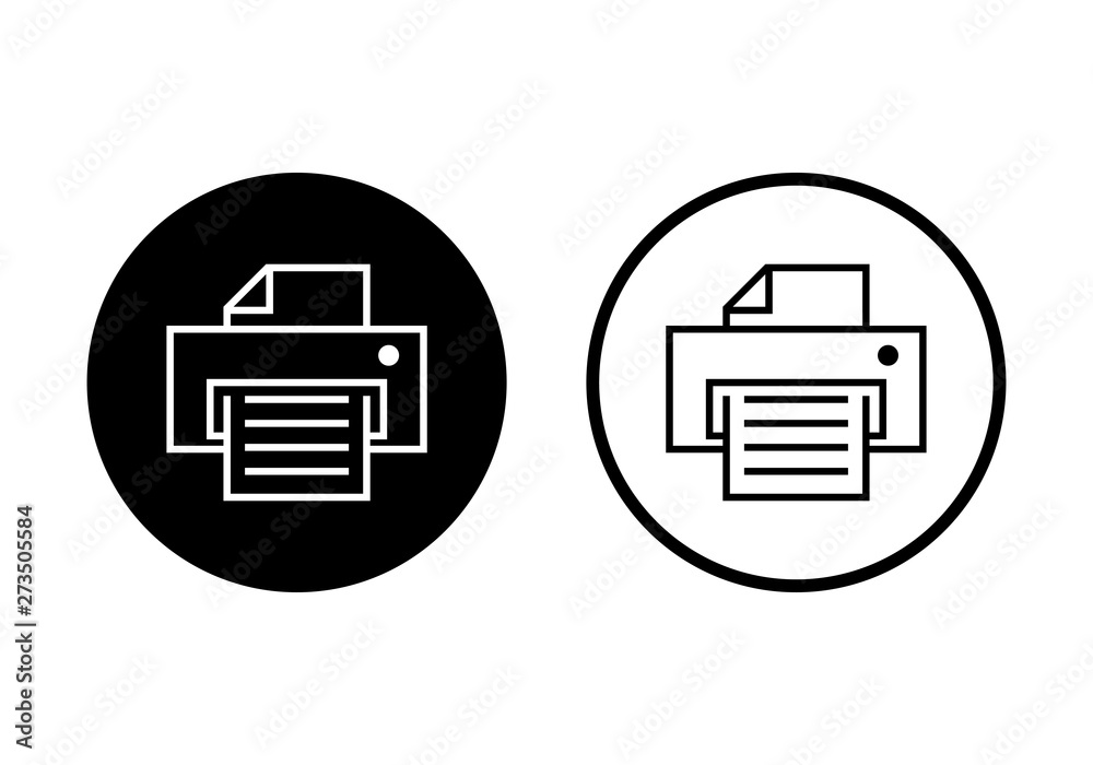 printer icon vector. print icon on the white background printer icon vector. print icon on the white background