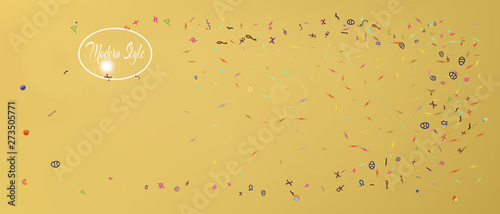 Signs abstract ultra wide space background 