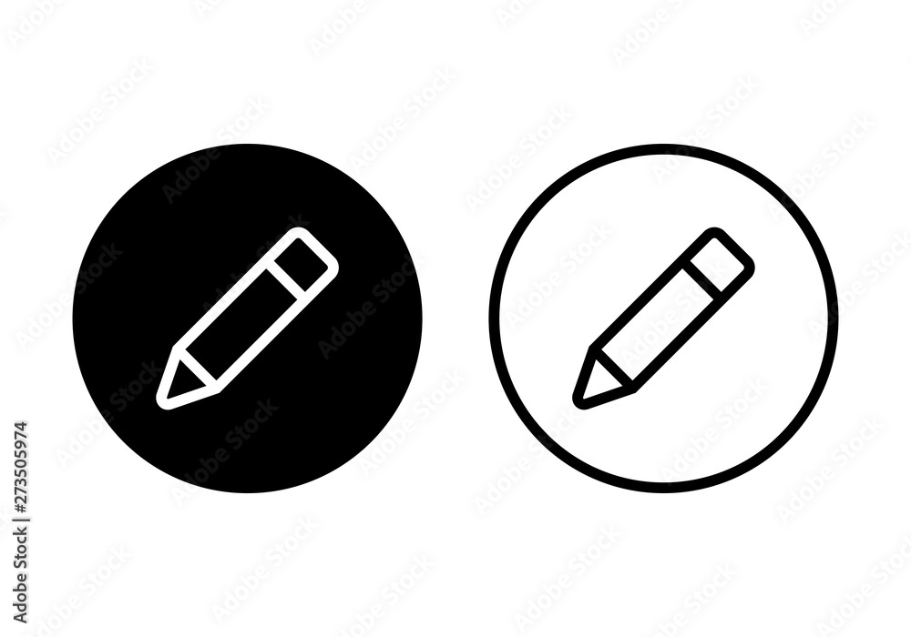 Pencil icon vector.
