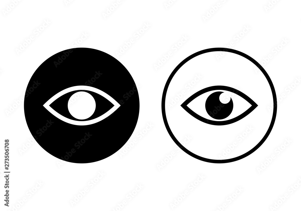 Eye icon. Look and Vision icon. Eye vector icon Eye icon. Look and Vision icon. Eye vector icon