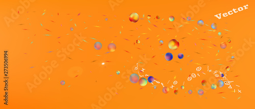 Funny abstract ultra wide space background 