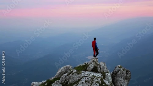 Superhero on the rock