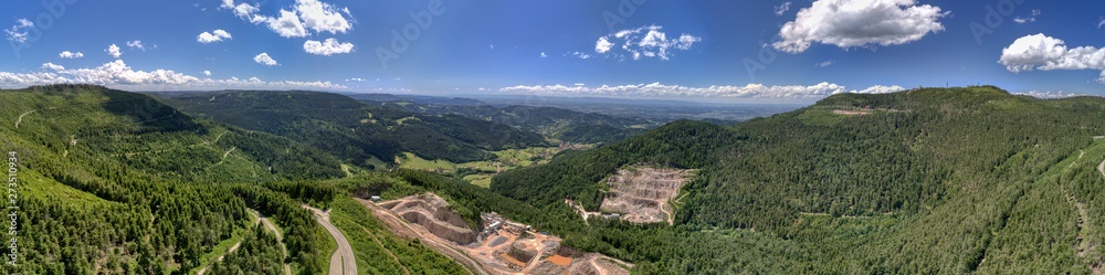 Naklejka premium Steinbruch Panorama