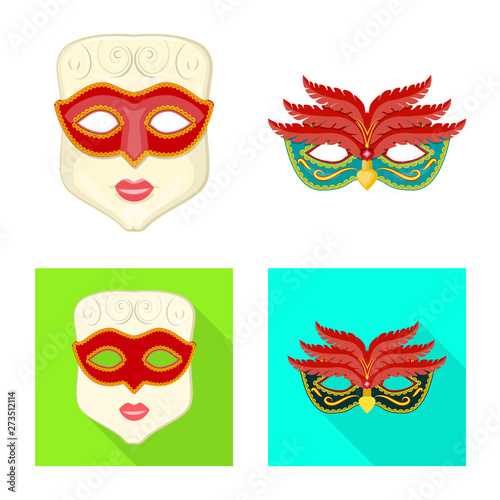 Vector design of luxury and celebration sign. Set of luxury and hide  stock symbol for web.