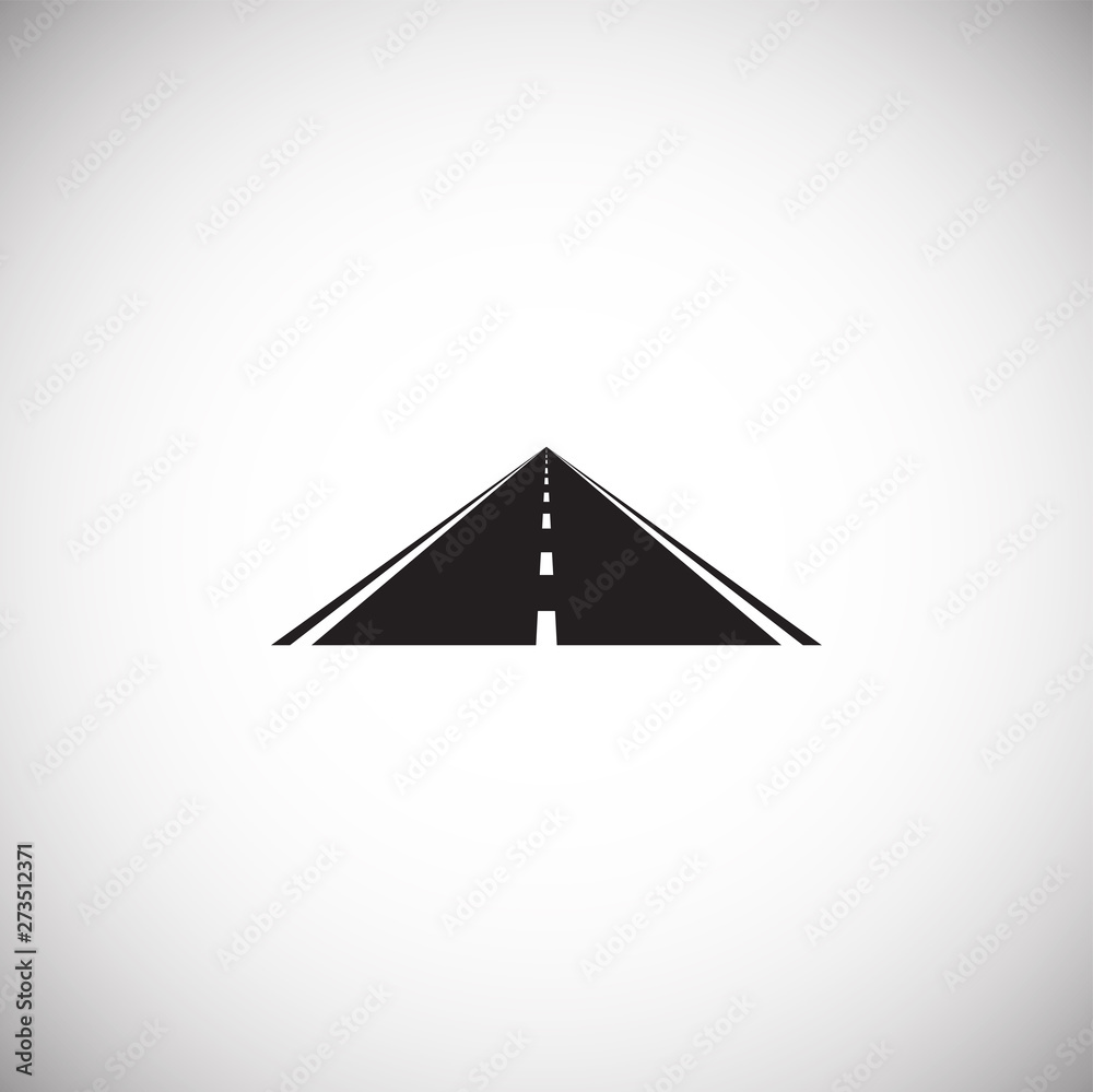 Road icon on background for graphic and web design. Simple illustration. Internet concept symbol for website button or mobile app. Road icon on background for graphic and web design. Simple illustration. Internet concept symbol for website button or mobile app.