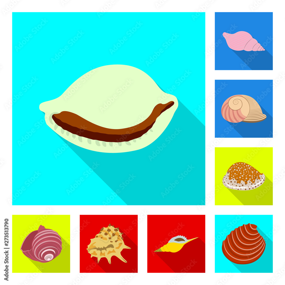 Isolated object of animal and decoration symbol. Set of animal and ocean vector icon for stock. Isolated object of animal and decoration symbol. Set of animal and ocean vector icon for stock.