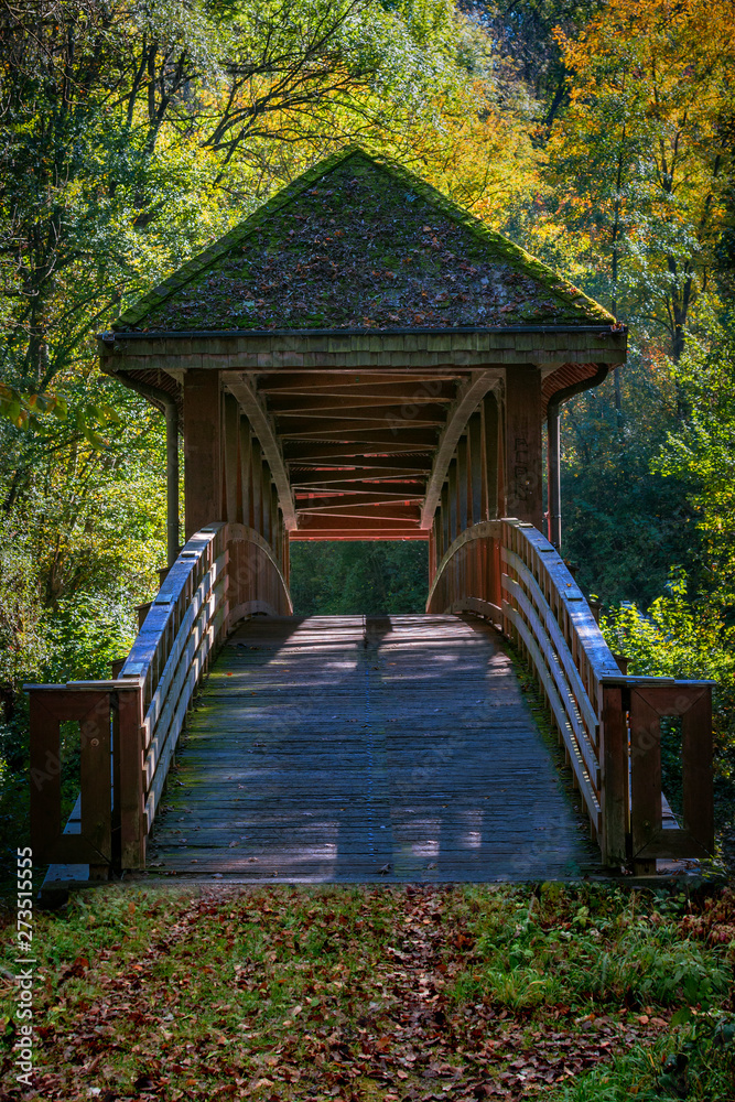 Naklejka premium Brücke über die Murr in Murr