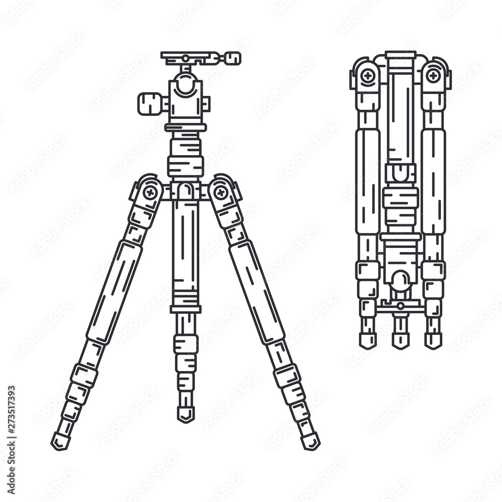 Line vector icon set digital photographer professional equipment. Photography art. Photographic camera precast compact tripod. Cartoon style illustration, element design. Snapshot photo studio lens. Line vector icon set digital photographer professional equipment. Photography art. Photographic camera precast compact tripod. Cartoon style illustration, element design. Snapshot photo studio lens.