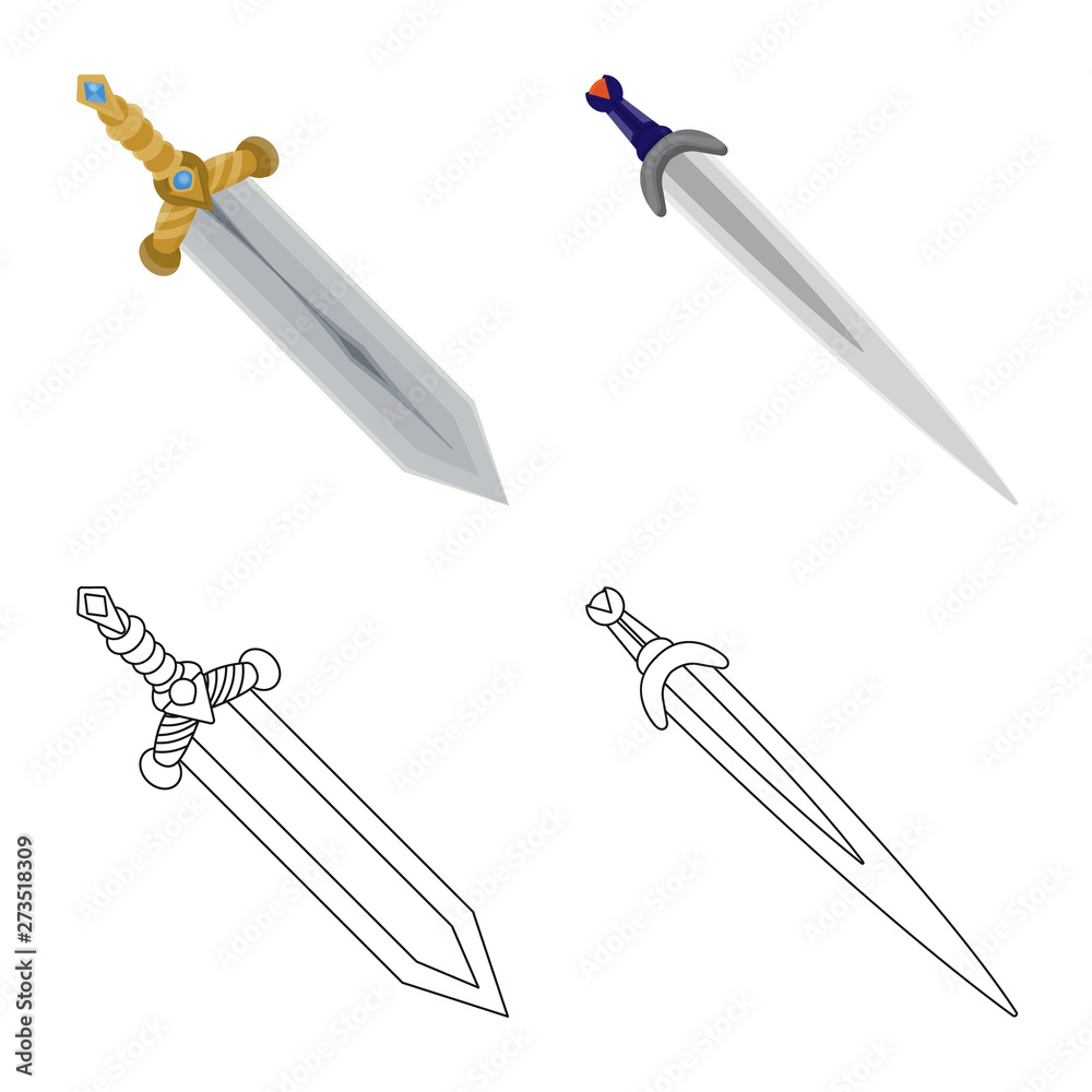 Vector design of game and armor symbol. Collection of game and blade stock vector illustration. Vector design of game and armor symbol. Collection of game and blade stock vector illustration.
