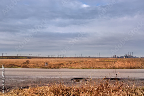 The Po Valley on a cloudy day