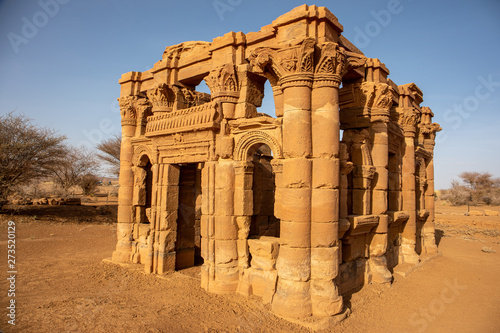 Naqa is a ruined ancient city of the Kushitic Kingdom of Meroe in modern-day Sudan photo