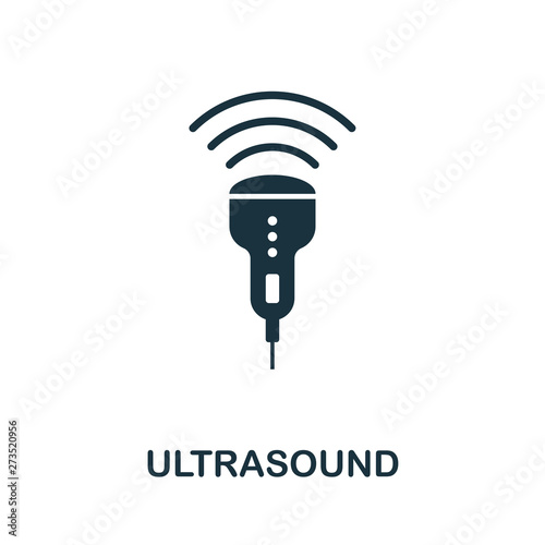 Ultrasound vector icon symbol. Creative sign from biotechnology icons collection. Filled flat Ultrasound icon for computer and mobile