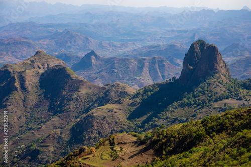Amazing landscape in Simien Mountains National Park, Ethiopia
