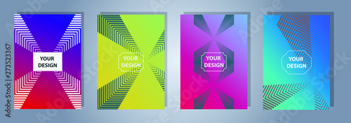 A4 format colorful gradient modern cover design. Geometric shapes and lines. Background for banner, flyer, business card, poster, wallpaper, brochure