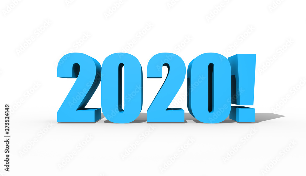 2020 New Year. Twenty twenty or two thousand twenty figures on a white background. 2020 New Year. Twenty twenty or two thousand twenty figures on a white background.
