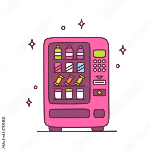 Cute cartoon vending machine