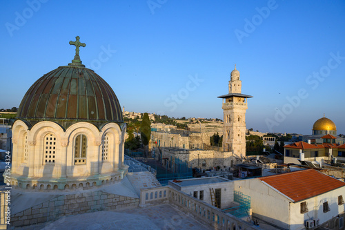 Panorama vers la vieille ville de Jérusalem