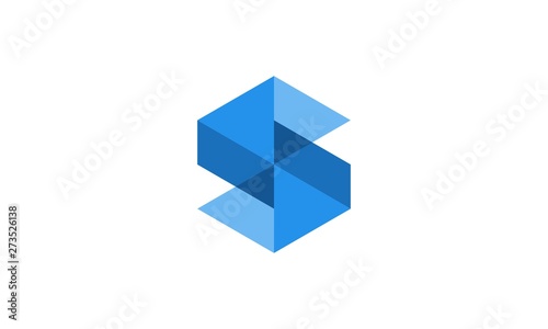 letter s 3d cube