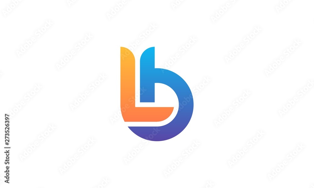 letter l b logo letter l b logo
