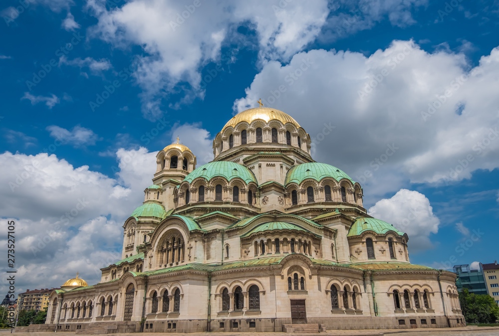 Exterior of St. Alexander Nevsky Cathedral, 1882-1912, neo-byzantine ...