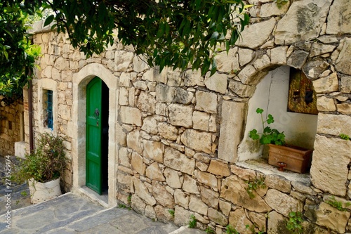 Fototapeta Naklejka Na Ścianę i Meble -  Traditional Cretan Village Crete Greece