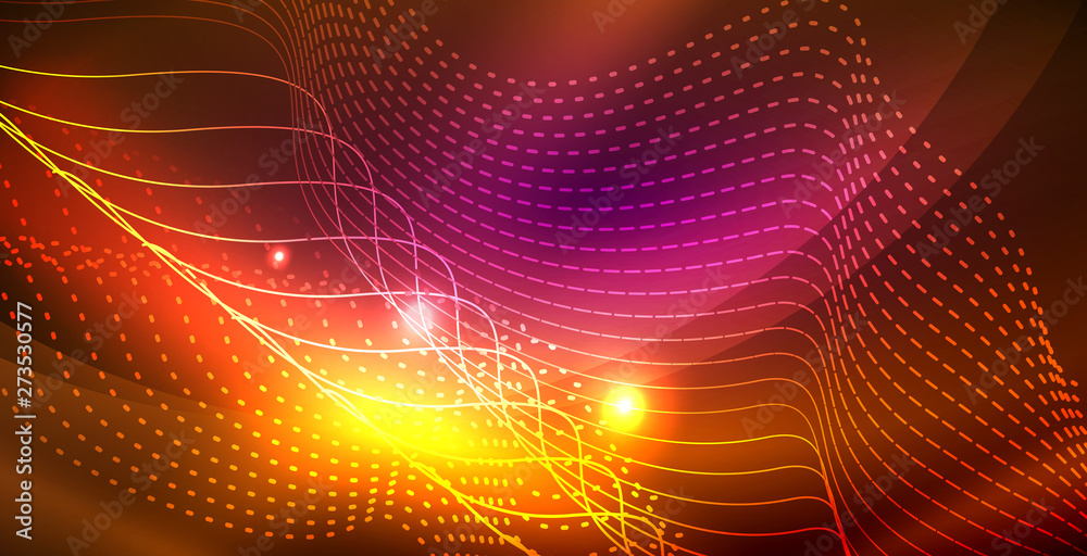 Shiny neon space background Shiny neon space background
