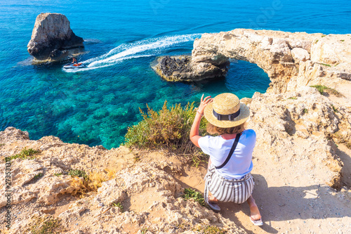 Cyprus. Tourists at Love br...