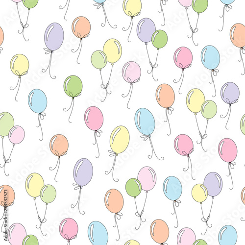 vector colorful balloon sea...