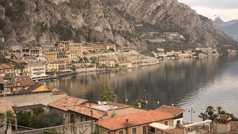 The city of Limone sul Garda - one of the most beautiful cities on the Italian lake.