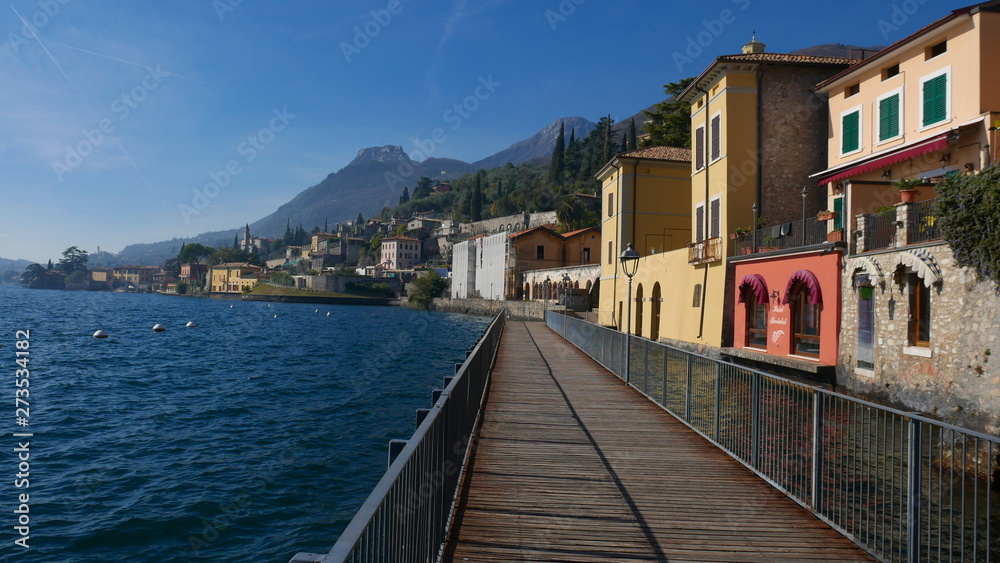 The city of Gargnano - one of the most beautiful cities on the Italian lake.