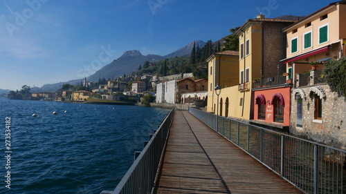 The city of Gargnano - one of the most beautiful cities on the Italian lake. © centryfuga
