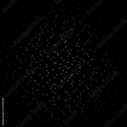 Dark Orange vector texture with beautiful stars.