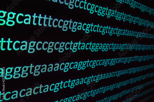 Canvas Print Genome sequencing.