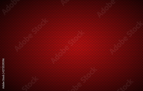 Simple perforated red metallic background, abstract wallpaper, vector illustration