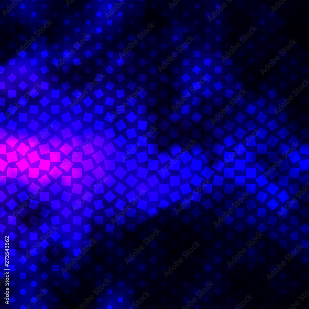Obraz premium Dark Pink, Blue vector background with rectangles.