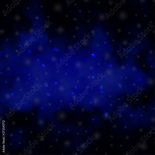 Dark BLUE vector layout with bright stars.