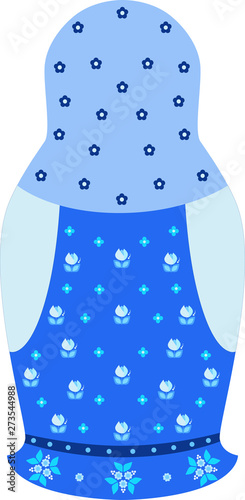 traditional matreshka girl woman smile toy