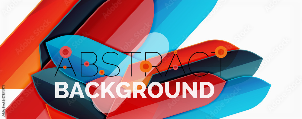 Fototapeta premium Minimal dynamic geometric background