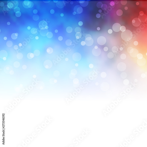 Light Blue, Yellow vector background with circles.