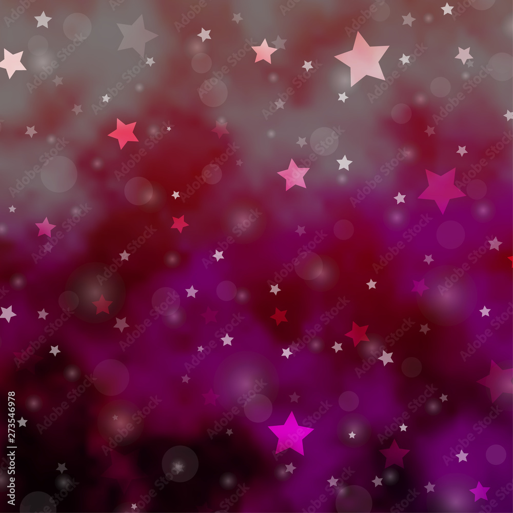 Light Pink vector background with circles, stars. Light Pink vector background with circles, stars.
