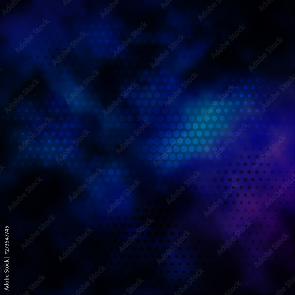Dark Pink, Blue vector pattern with circles.
