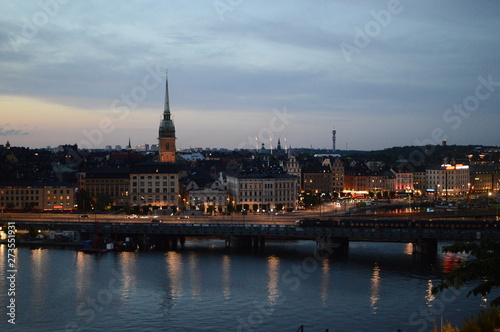 sweden, stockholm, sunset, cityhall, riddarholmen