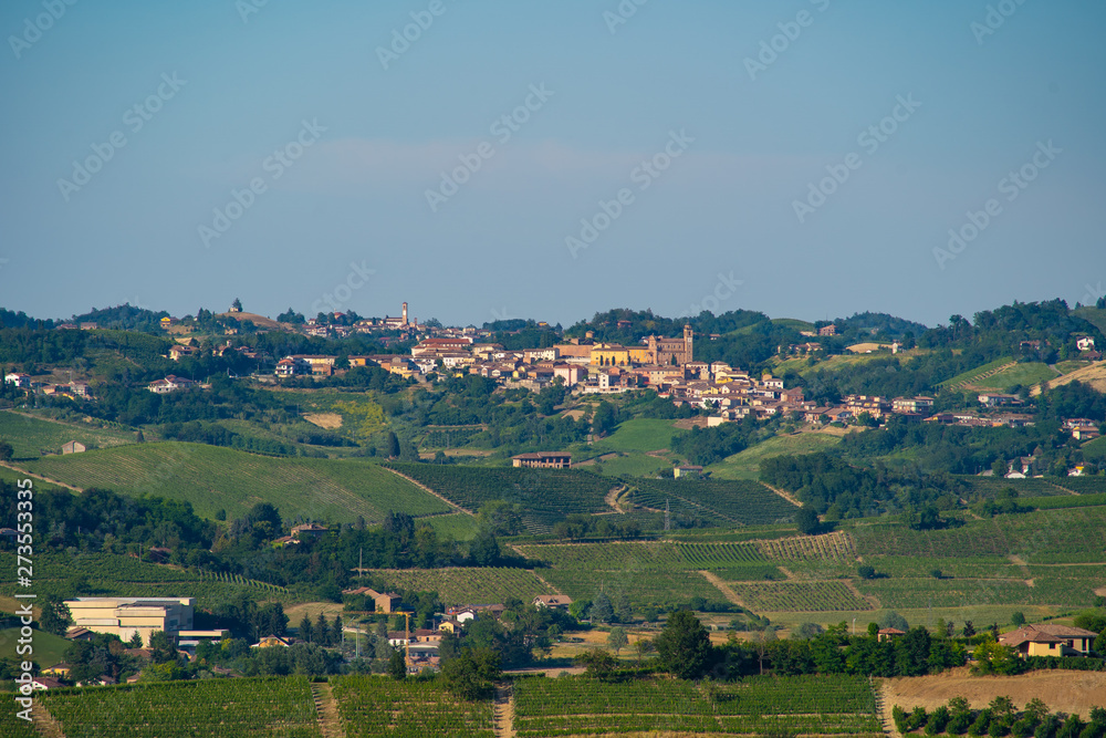 town of Monferrato region, Asti province, wine region area, Piedmont, Italy