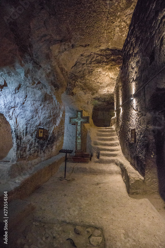 cave town vardsia ancient georgian buildings