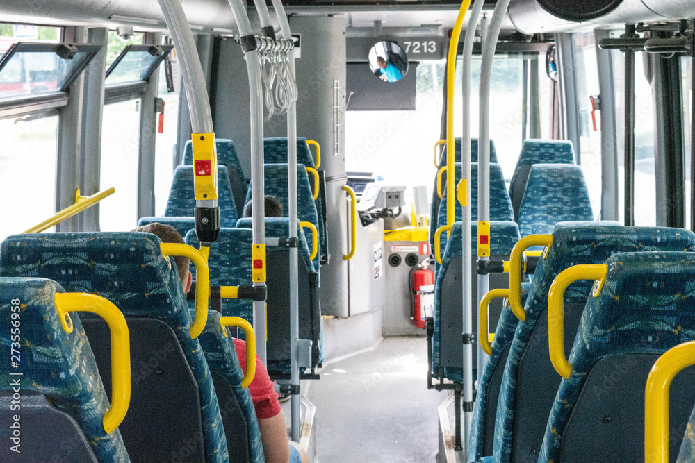 Inside a buss in Sweden Stockholm Inside a buss in Sweden Stockholm