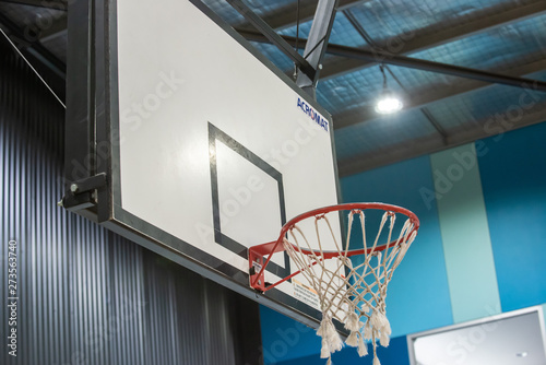basketball hoop on a court