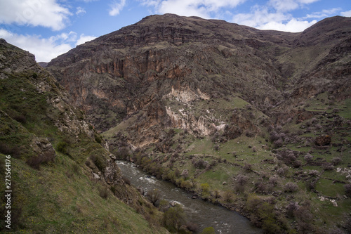 landscape around tmogvi fortress caucasus