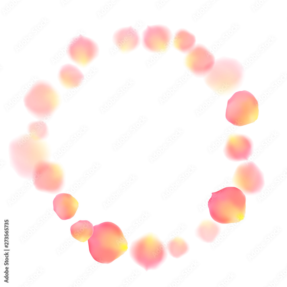Rose gold petals flying cosmetics vector background. Rose gold petals flying cosmetics vector background.